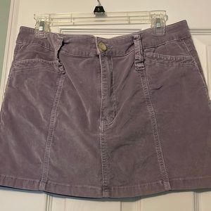 Corduroy mini skirt
